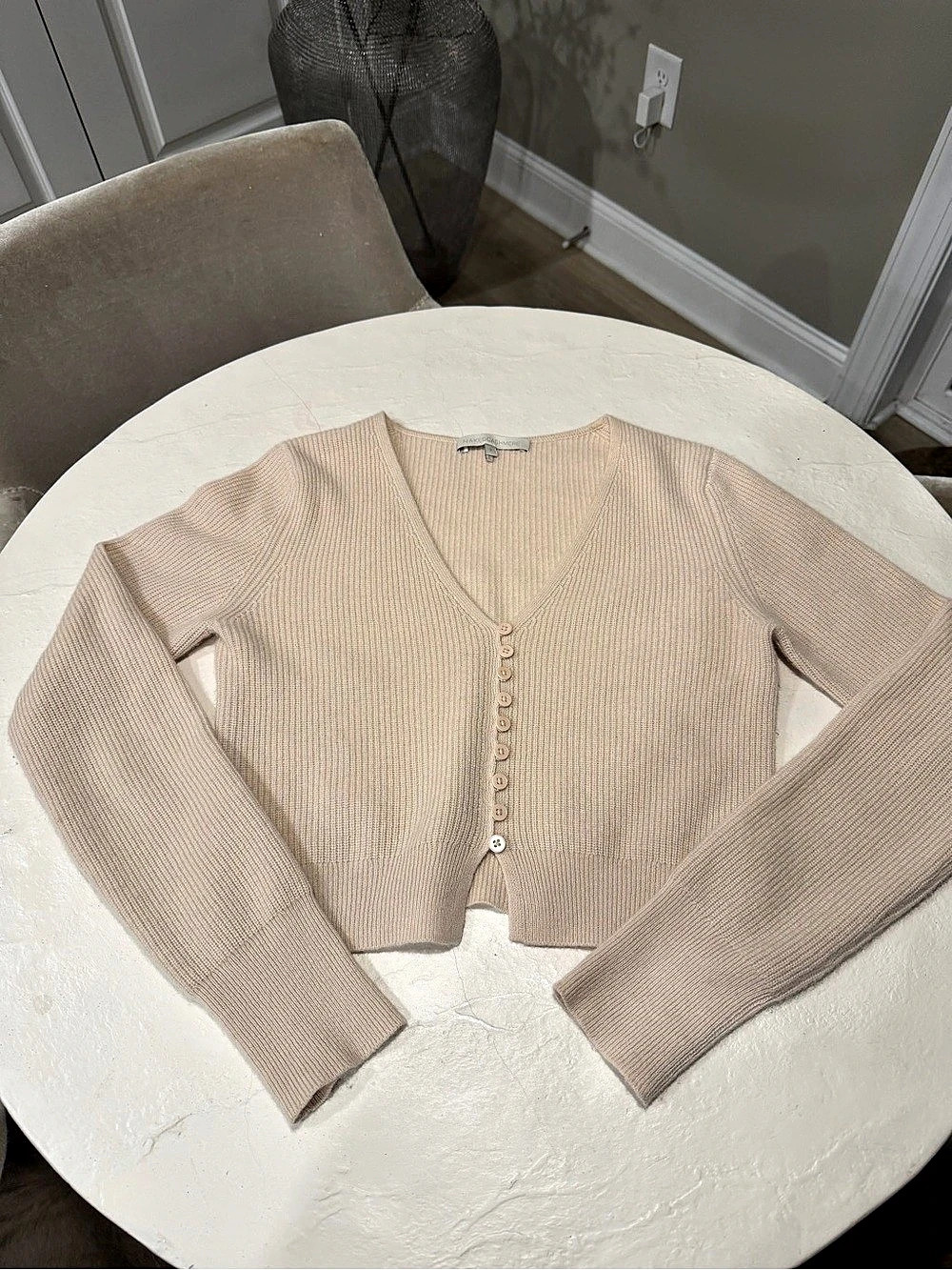 NEW Naked Cashmere Cardigan in Beige Size Small Like New